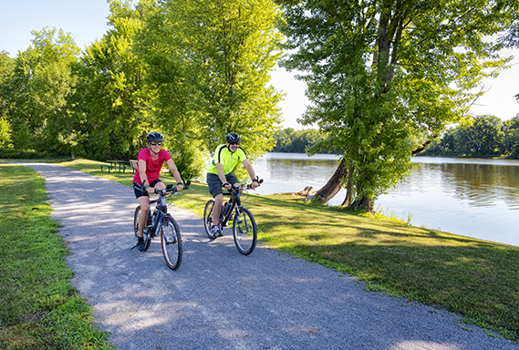Cycling the Canalway Trail